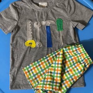 Toddler Boys Appliqué Outfit